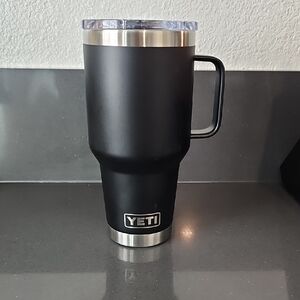 YETI Black Travel Mug with Handle